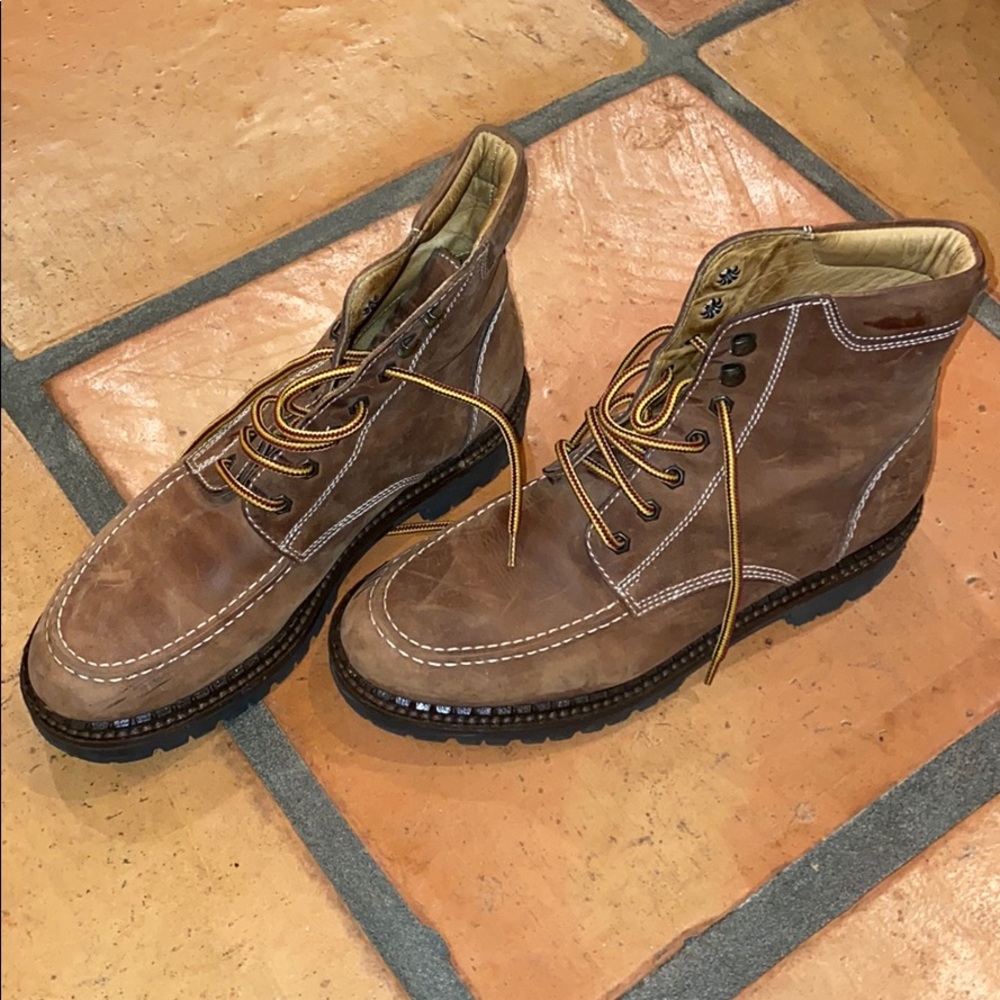 J Crew combat boots brown 8.5